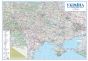 Ukraine Transportation Network Wall Map Ukrainian Large