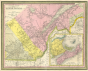 Mitchell Map Of Eastern Canada Including Quebec 1850
