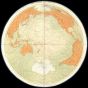 James Polar Projection Of The Globe Pacific Center 1860 Map