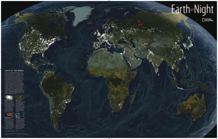 Earth At Night Map
