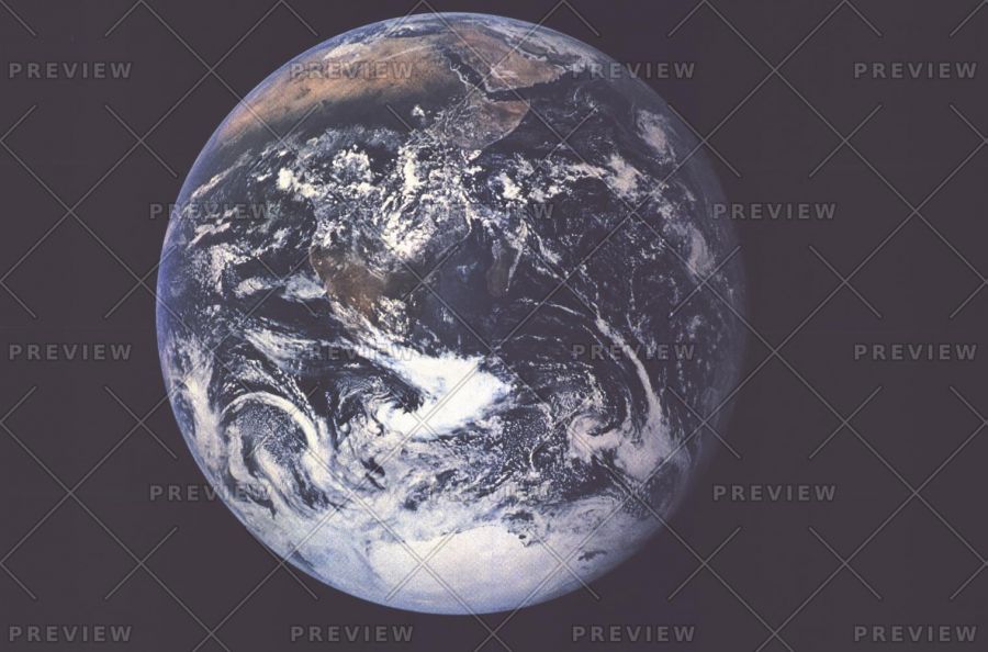 Earth From Space Published 1973 Map