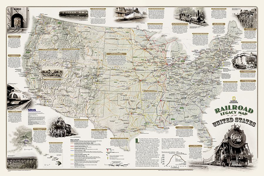 Railroad Legacy Map Of The United States