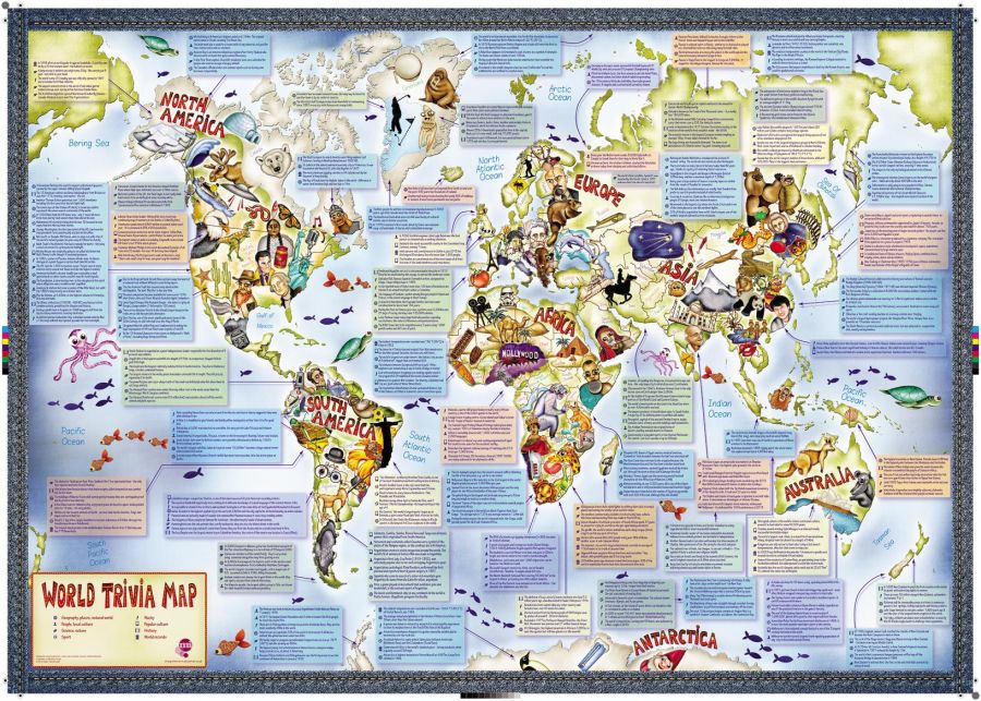 Illustrated Trivia World Map