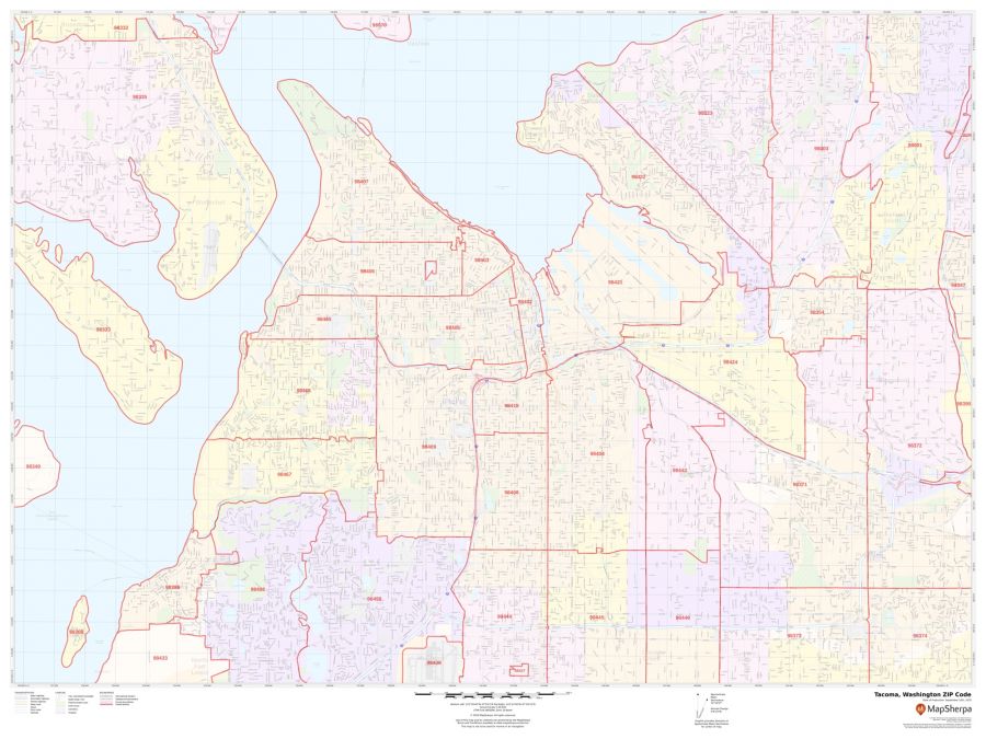 Tacoma ZIP Code Map