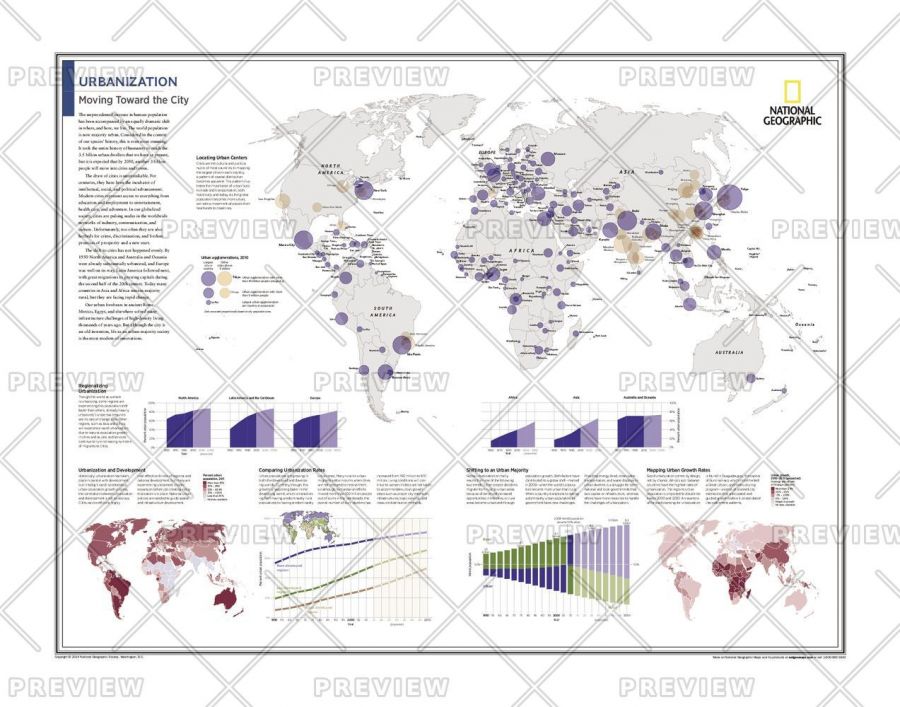 Urbanization Moving Toward The City Atlas Of The World 10Th Edition Map