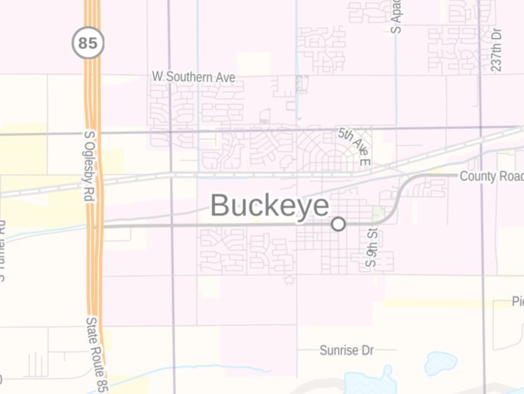 Buckeye Az Zip Code Map