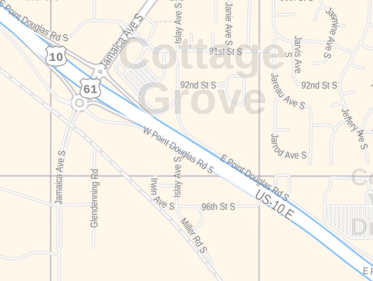 Cottage Grove MN Zip Code Map