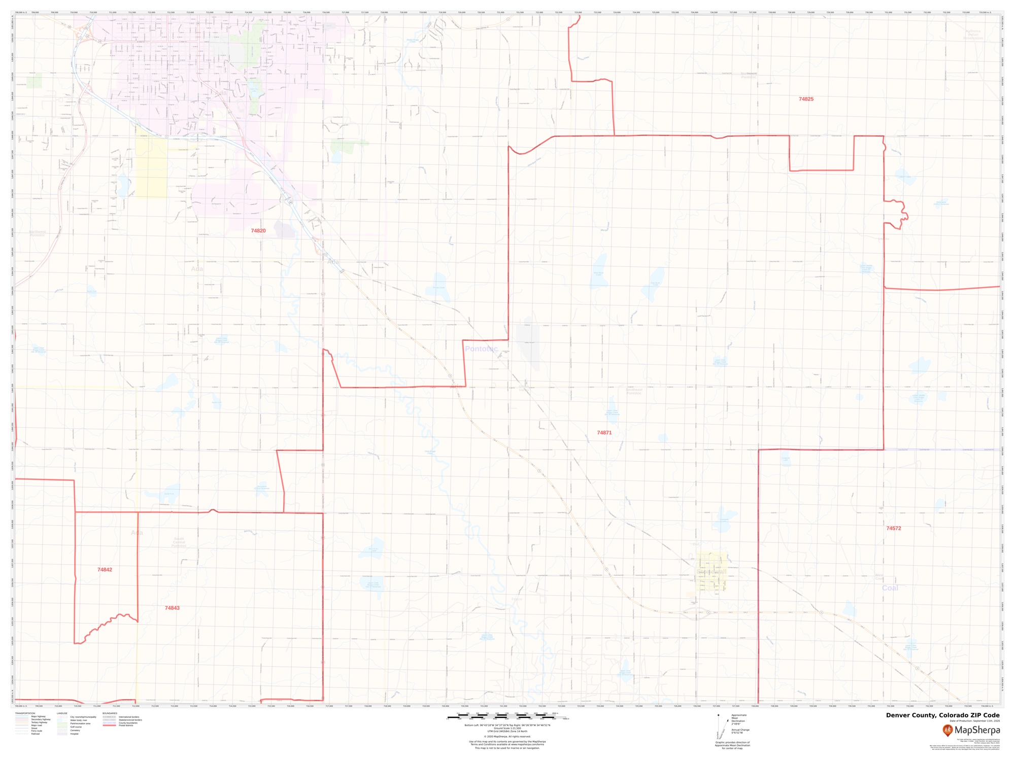 Denver County Colorado Zip Code Map