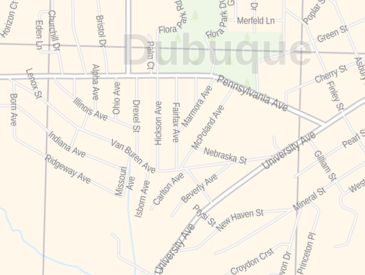 Dubuque Zip Code Map