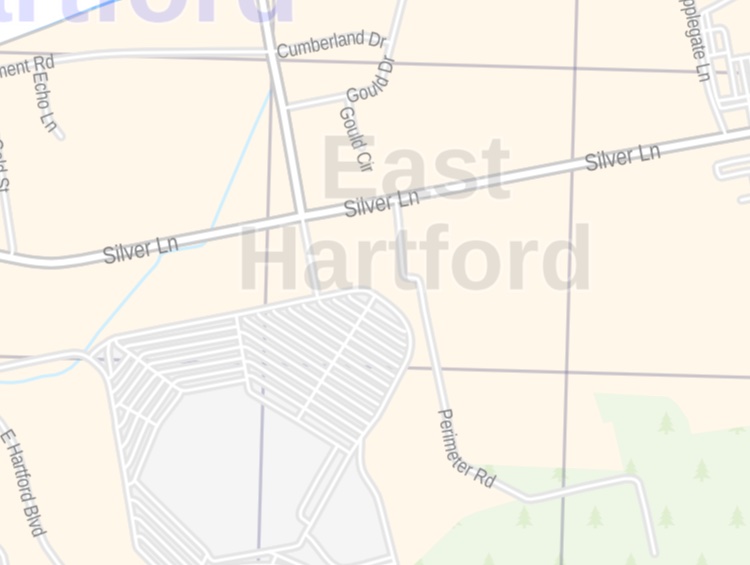 East Hartford CT ZIP Code Map