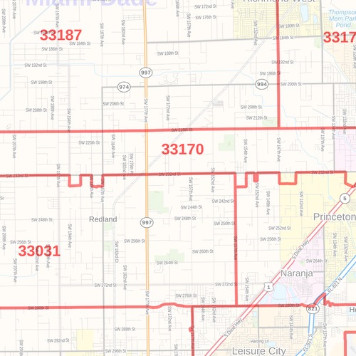 27 miami dade county map zip codes - maps online for you