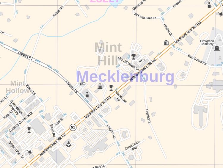 Mint Hill Nc Map