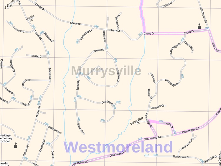 Murrysville Map, Pennsylvania