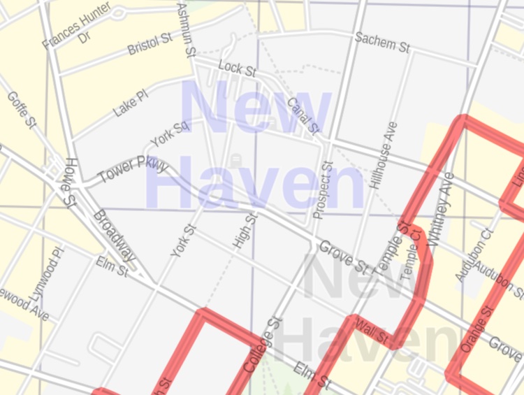 New Haven CT ZIP Code Map